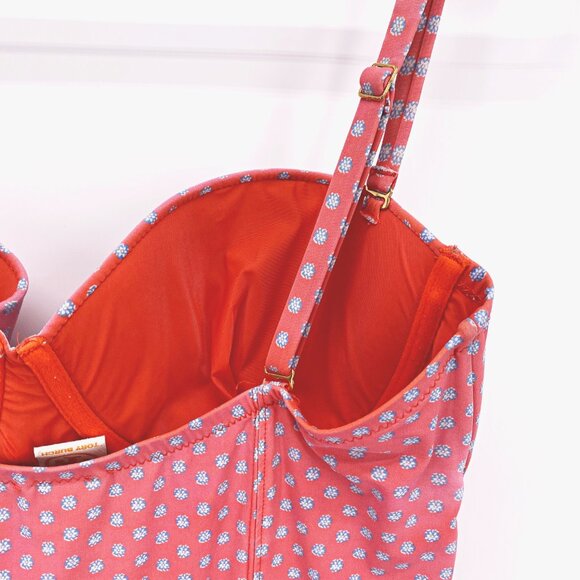 Tory Burch Floral Balconette One Piece Swimsuit - Picture 5 of 7